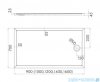 Schedpol Schedline Sharper brodzik prostokątny 70x140x4,5cm 3S.S2P-70140